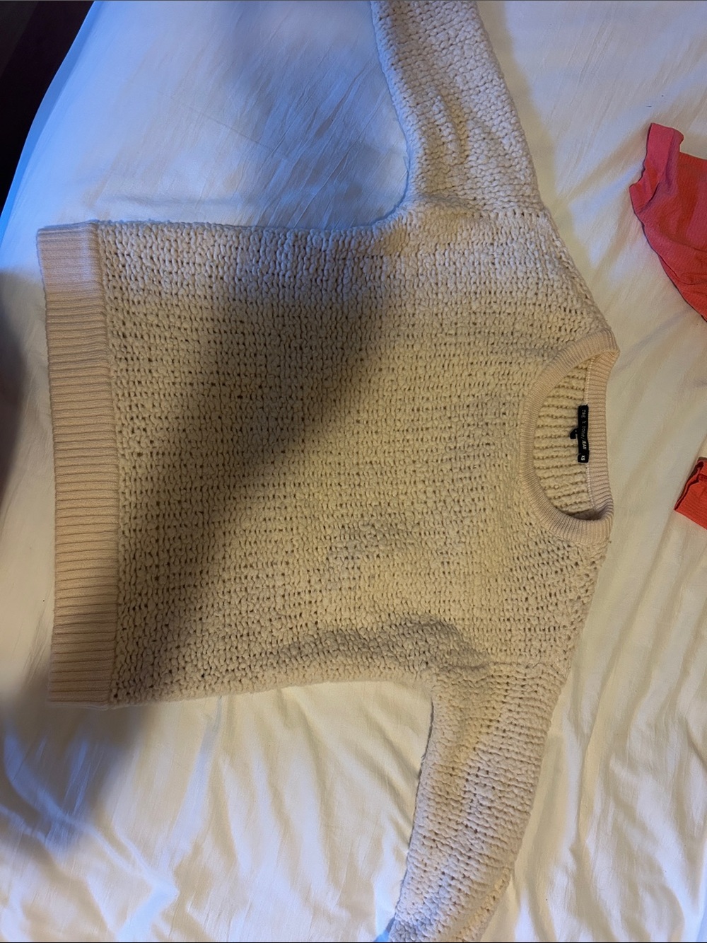 Rag and Bone wool blend Cream Knit Crewneck Sweater - Women